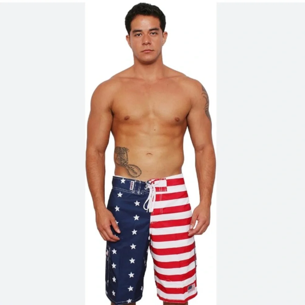 Patriotic Men's Swim Trunks
